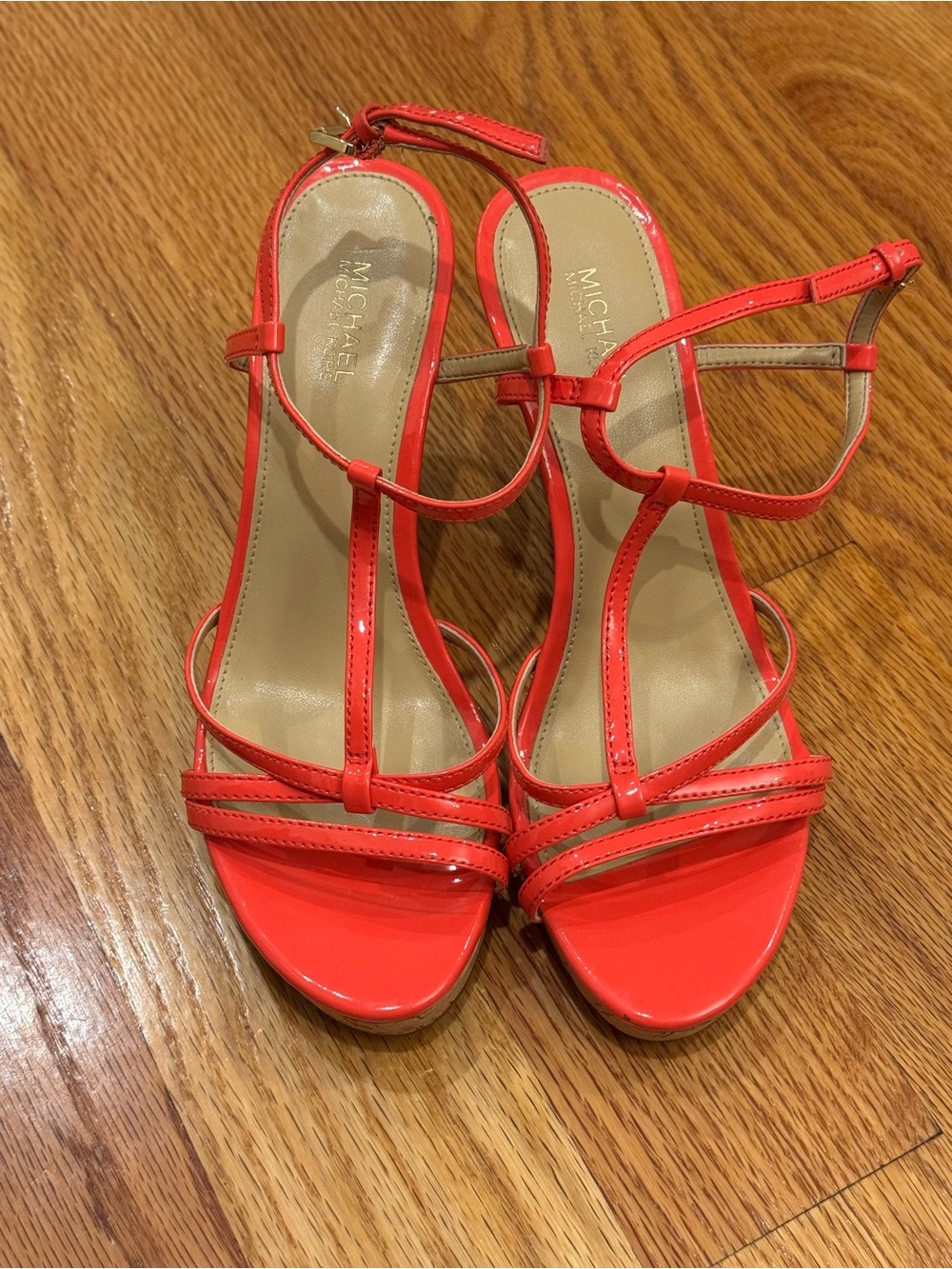 Michael Kors Coral Strappy T‑Bar Sandals